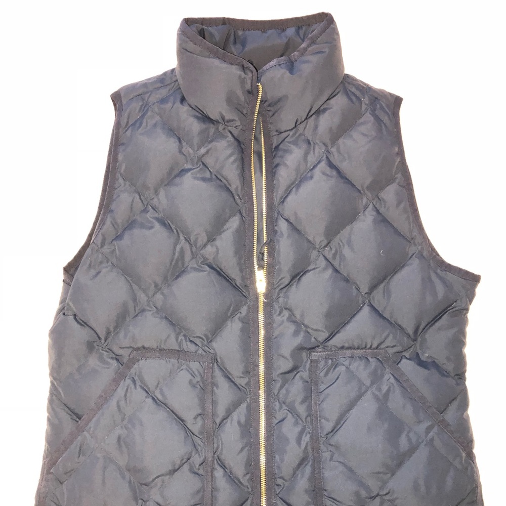 J. Crew Quilted Puffer Vest, Navy